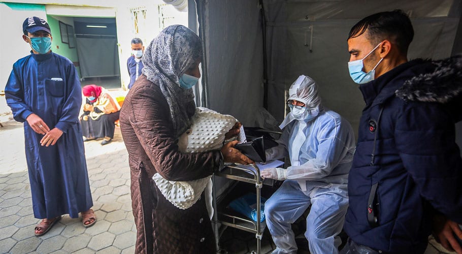 Palestinian vaccine drive