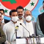 پی ٹی آئی کے وفد کی ایم کیو ایم کے مرکزپرآمد،سینیٹ انتخابات پر تبادلہ خیال
