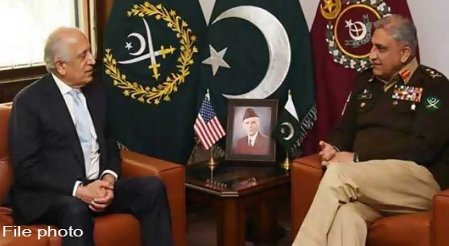 سپہ سالار سے زلمے خلیل زاد کی ملاقات، علاقائی سیکیورٹی کی صورتحال پر غور