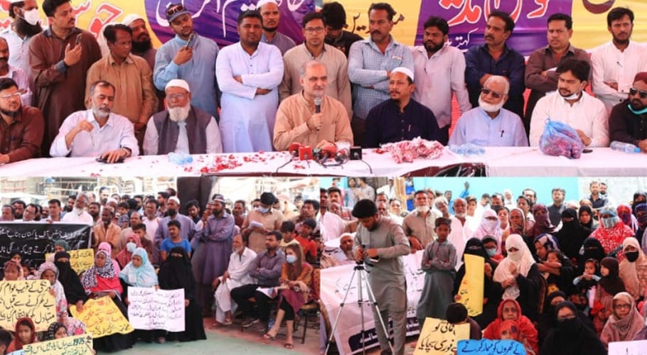 حکومت ٹرانسفارمیشن پلان کے تحت متاثرین اورنگی نالہ کو گھر فراہم کرے،جماعت اسلامی