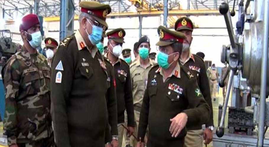 آرمی چیف جنرل قمر جاوید باجوہ کا لاجسٹک تنصیبات کا دورہ
