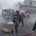 خیرپور، نیشنل ہائی وے پر بس اور وین کا تصادم، 12 افراد جاں بحق ہو گئے