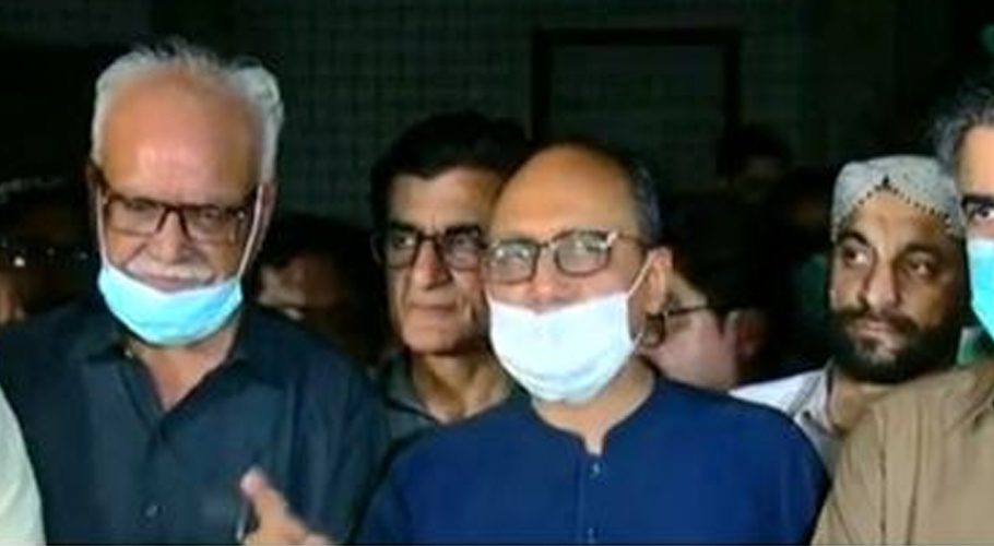 saeed ghani press conference in NA249