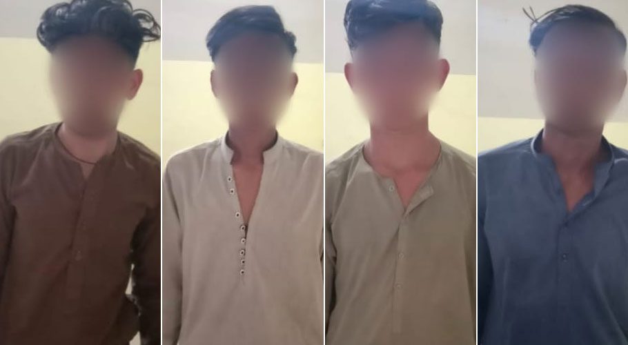 پولیس کی مختلف علاقوں میں کارروائیاں، چار رکنی منظم ڈکیت گروہ گرفتار