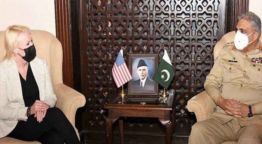آرمی چیف سے امریکی ناظم الامور کی ملاقات، افغان مفاہمتی پر تبادلہ خیال