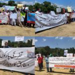 اسلام آباد میں پاکستان ایمیوزمنٹ پارکس ایسوسی ایشن کا اپنے مطالبات کے حق میں مظاہرہ