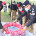 شہید کانسٹیبل سید نعمان شاہ کی نماز جنازہ گارڈن ہیڈ کوارٹر میں ادا