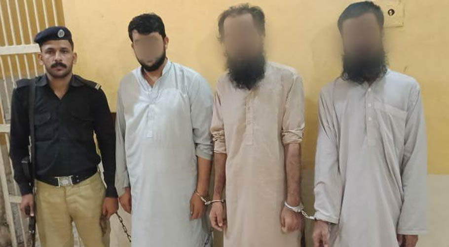 ضلع کیماڑی پولیس کی کارروائی، ٹارگٹ کلرسمیت 4 دہشتگرد گرفتار، اسلحہ  برآمد