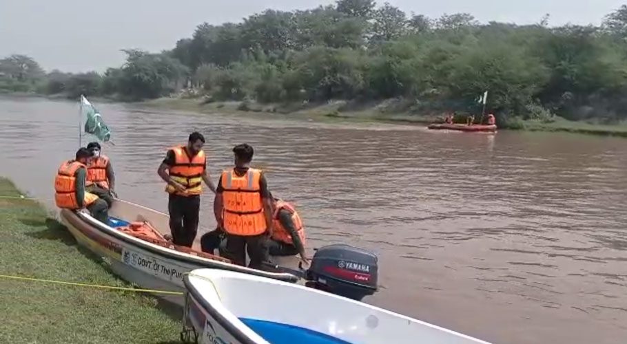 ممکنہ سیلابی صورتحال سے نمٹنے کیلئے بی آر بی نہر پر فرضی مشقوں کا انعقاد
