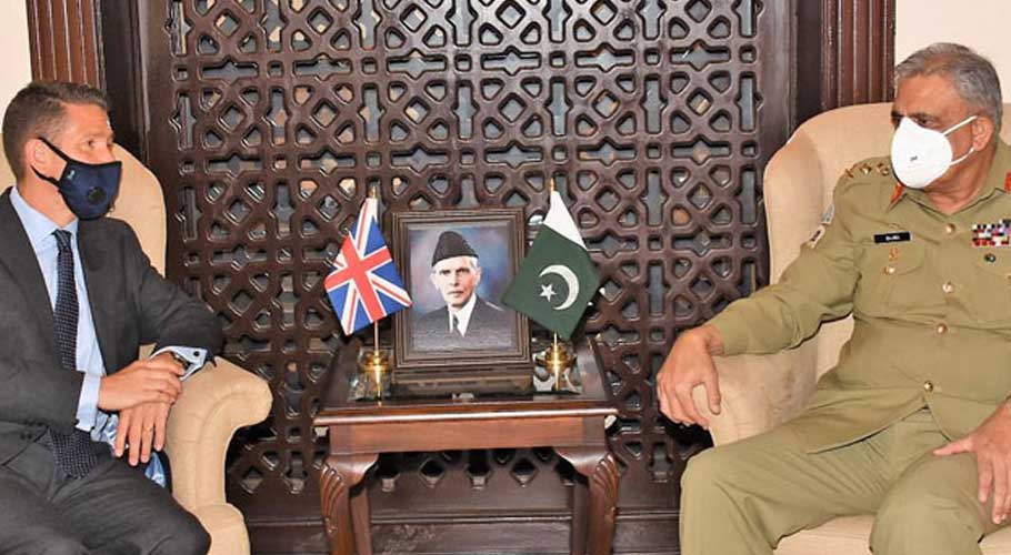 پاکستان برطانیہ کے ساتھ دوطرفہ تعلقات کو مزید فروغ دینا چاہتا ہے، آرمی چیف