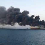 Iran’s biggest navy ship sinks after fire in Gulf of Oman