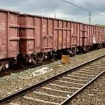 Five goods train bogies derail
