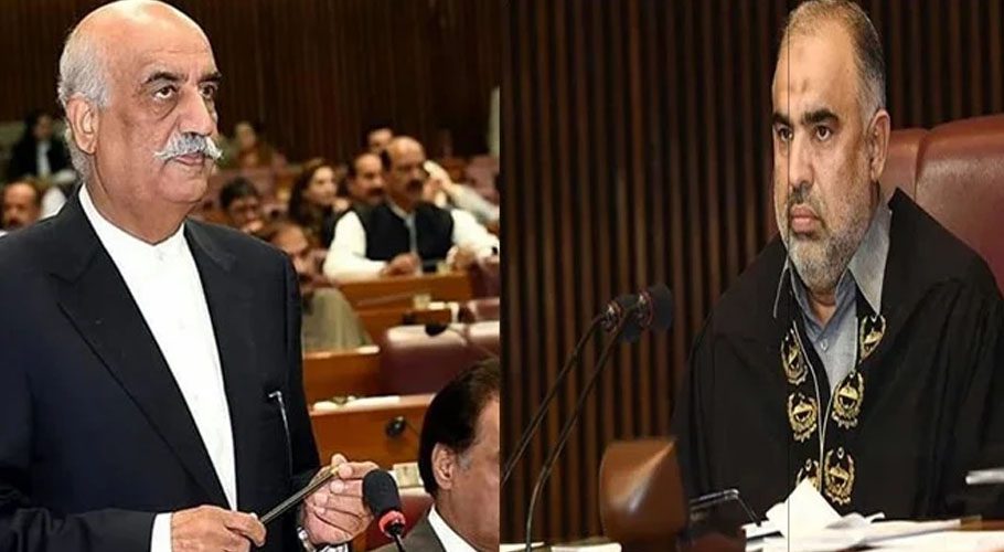 اسپیکر قومی اسمبلی اسد قیصر نے پی پی رہنما خورشید شاہ کے پروڈکشن آرڈر جاری کردیے