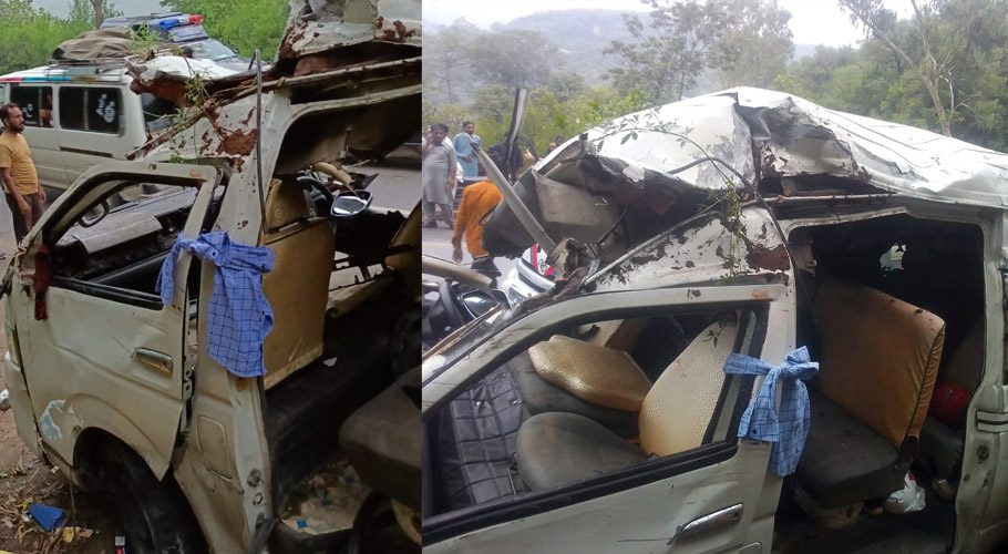راولپنڈی سالگراں کے مقام پر سیاحوں کی گاڑی کو حادثہ، 2 افراد جاں بحق، 7 زخمی