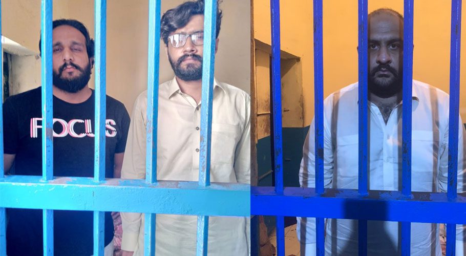 اسلام آباد، تھانہ گولڑہ کی حدود میں لڑکی اور لڑکے کو برہنہ کرکے تشدد، 3ملزمان گرفتار
