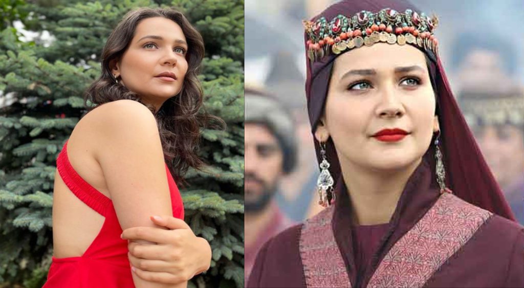 Ertugrul’s Aslihan Hatun looks breath-taking in red attire