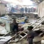 گارڈن میں نالے پر بنی جوبلی مارکیٹ کی 11دکانیں بیٹھ گئیں