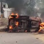 کراچی، جیل چورنگی کے قریب رکشے میں آگ لگ گئی، رکشہ تباہ ہوگیا