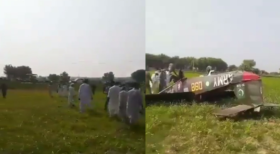 پاک فوج کا طیارہ تربیتی پرواز کے دوران جہلم کے قریب گر کر تباہ ہوگیا