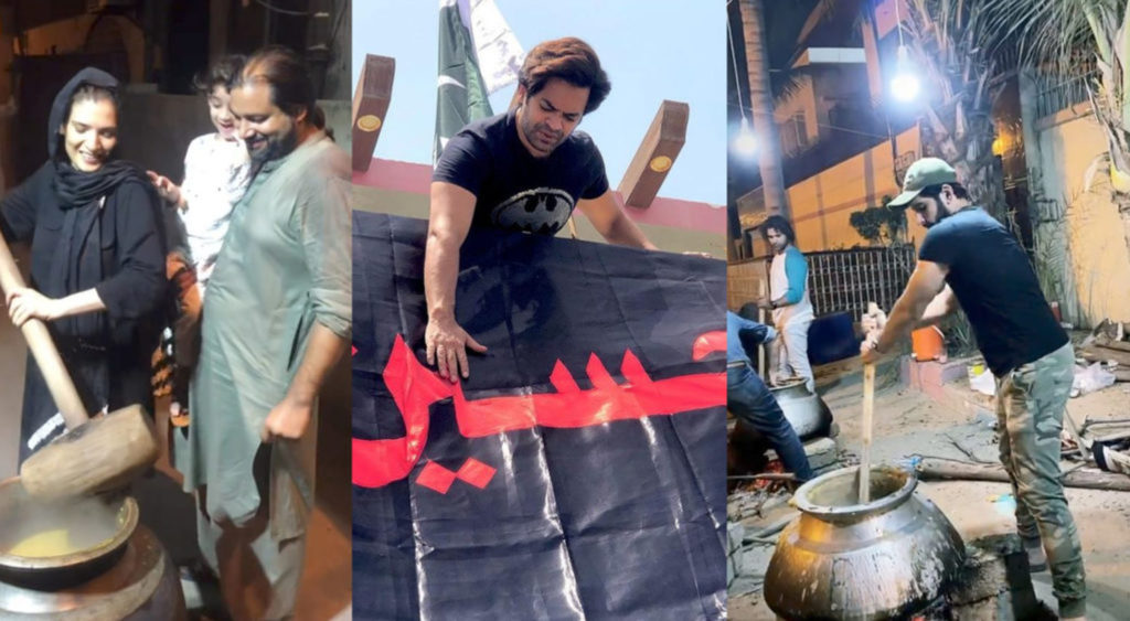 تصویری تجزیہ ، یوم عاشور پر پاکستان کی مشہور شخصیات کی تیاریاں