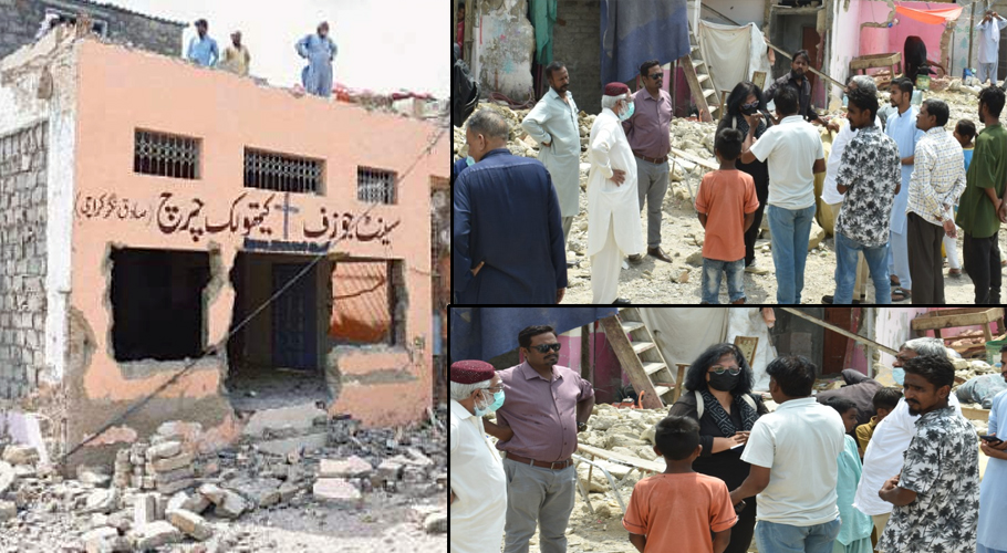 Church demolished during anti-encroachment drive in Karachi