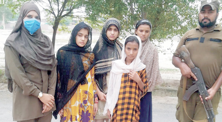 Four abducted girls were rescued from Sahiwal