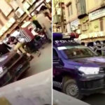 پولیس موبائل سے ٹکرانے والے موٹر سائیکل سوار پر اہلکاروں کا تشدد، ویڈیو وائرل