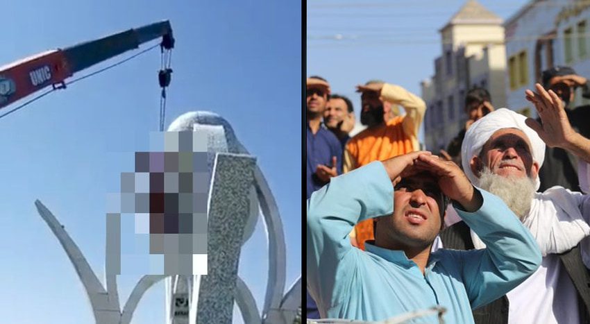 طالبان نے ہرات شہر میں مبینہ اغوا کاروں کی لاشیں سرعام لٹکا دیں
