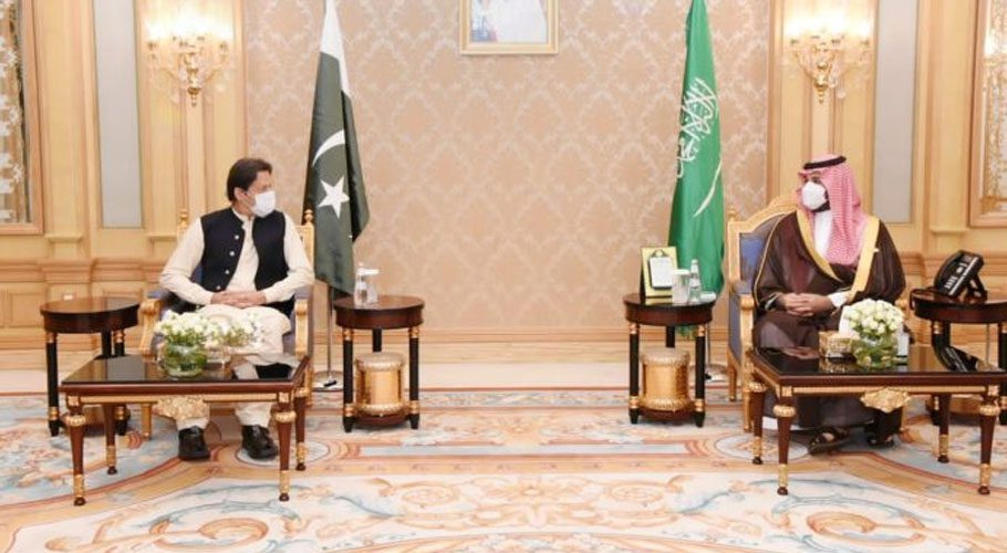 وزیر اعظم کی سعودی ولی عہد سے ملاقات، ماحولیاتی مسائل پر گفتگو