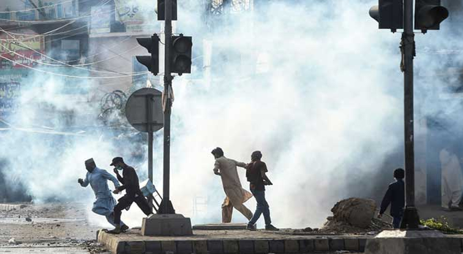 Protest of banned TLP continues in Punjab