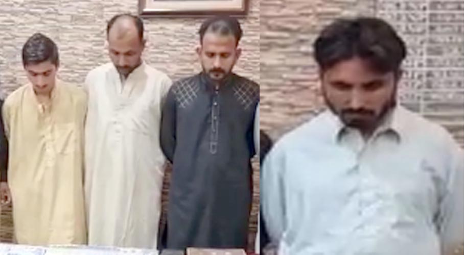 Shah Latif Town police arrested a four-member gang