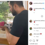 گلوکار فلک شبیر کی ننھی بیٹی کے کان میں اذان دینے کی ویڈیو وائرل