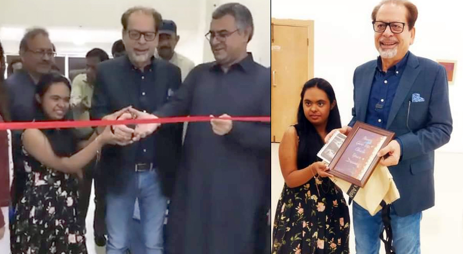 Down syndrome artist Alishba’s Art Exhibition organized by The Arts Council of Pakistan Karachi