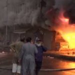 صدر کو آپریٹو مارکیٹ میں آگ بھڑک اُٹھی، ریسکیو ٹیمیں آگ بجھانے میں مصروف