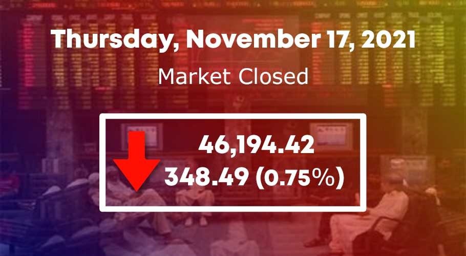 پاکستان اسٹاک ایکسچینج،100انڈیکس 300پوائنٹس گھٹ گیا