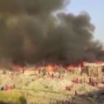 Fire erupts in shanty huts in Karachi’s Liaquatabad area