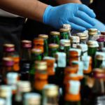 Police seized liquor in Karachi