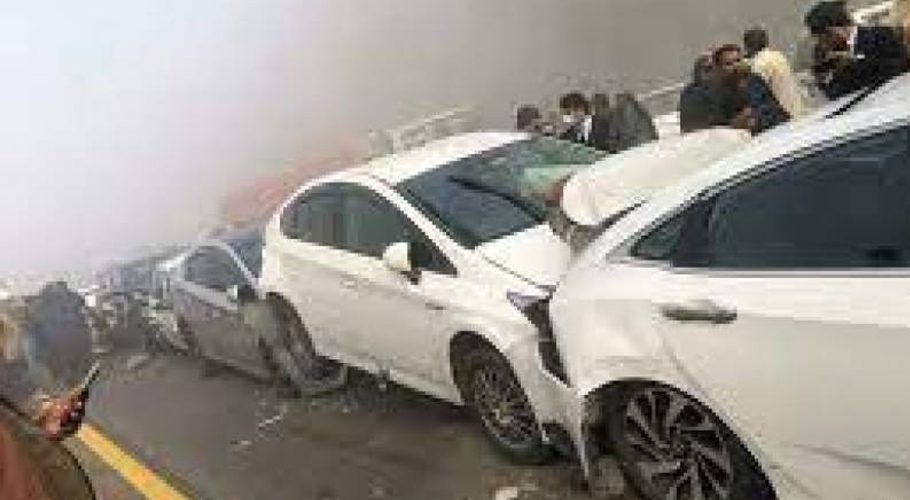 Two dead, 23 injured in Motorway pile-up and bus crash