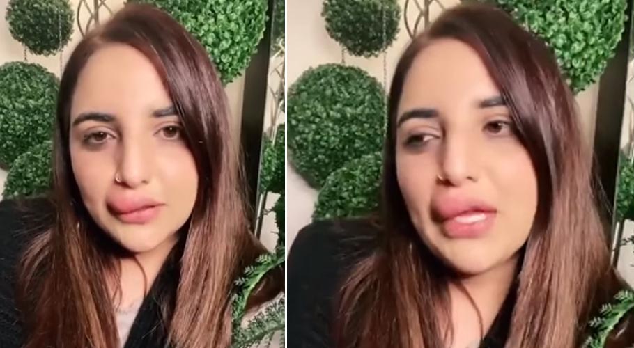 ایف آئی اے کا خوف، ادھوری سرجری، حریم شاہ کا چہرابگڑ گیا