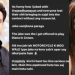 Comedian Aadi clears the air regarding his jab at Sajal Aly