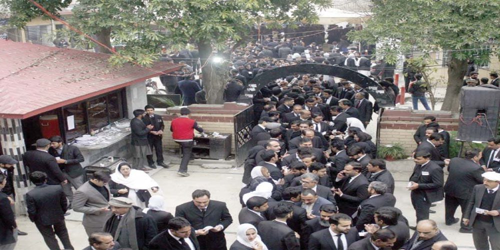 راولپنڈی ہائی کورٹ بار ایوسی ایشن کے انتخابات،ووٹنگ کا عمل جاری