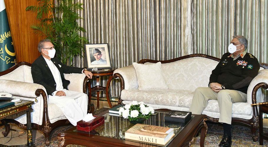 صدر مملکت اور آرمی چیف کی ملاقات، قومی سلامتی اور علاقائی صورتحال پر تبادلہ خیال