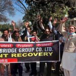 اسلام آباد، موٹر وے 4 فور کے کنٹریکٹر زبقایاجات نہ ملنے پر سراپائے احتجاج