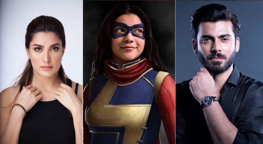 فواد خان اور مہوش حیات فلم 'مس مارول' میں دادا،دادی بننے کیلیئے تیار