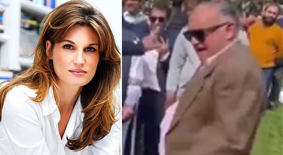 Jemima shared a video of the PML-N protest