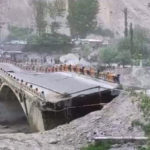 ہنزہ میں سیلابی ریلے کے باعث ٹوٹنے والا پل 6 روز بعد آمدورفت کیلئے بنا دیا گیا