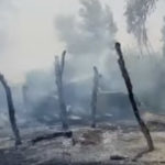 سکھر میں مسلح افراد نے گاؤں کے گھروں کو آگ لگا دی، بچی جاں بحق