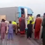 گھوٹکی میں مسافر بس کو حادثہ پیش آگیا، 5 افراد جاں بحق