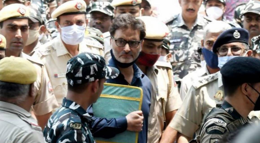 بھارتی قید میں یاسین ملک کی طبیعت بگڑ گئی، تہاڑ جیل کے اسپتال منتقل