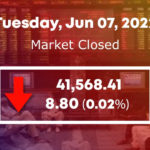 اسٹاک مارکیٹ میں 8.80 پوائنٹس کی مندی